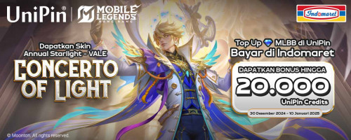 Dapatkan Skin Annual Starlight Sekarang Juga – Bonus 20K Setiap Top Up Diamonds di UniPin & Bayar di Indomaret